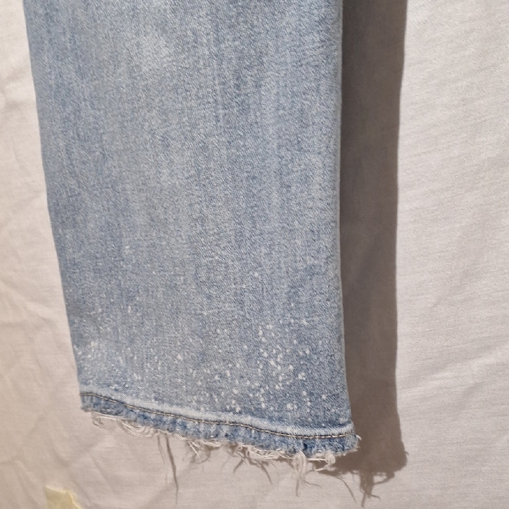 3/$20-Abercrombie & Fitch Light Blue Denim Jeans, Patchwork, Distressed, 8 - Picture 11 of 13